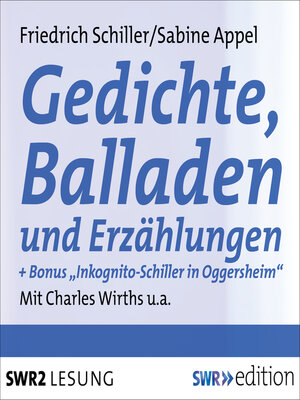 cover image of Gedichte, Balladen und Erzählungen